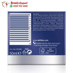 Nivea cellular filler night cream ingredients list 