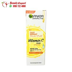 كريم غارنيه اشراقة سريعة بفيتامين سي 25 مل - garnier fast bright vitamin c cream 25ml